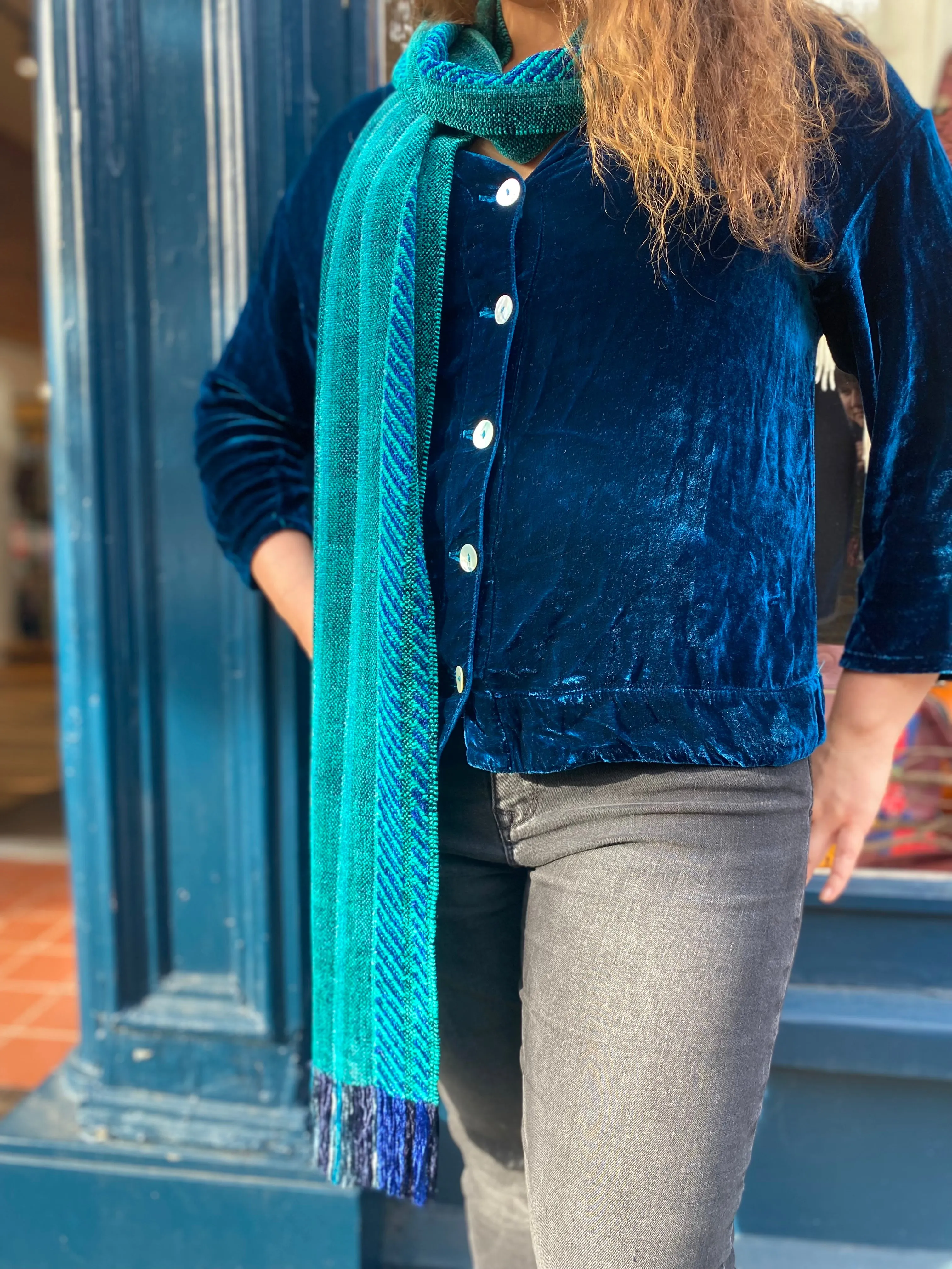 The Dunlap Weavers scarf, 72 chenille (4 colors)