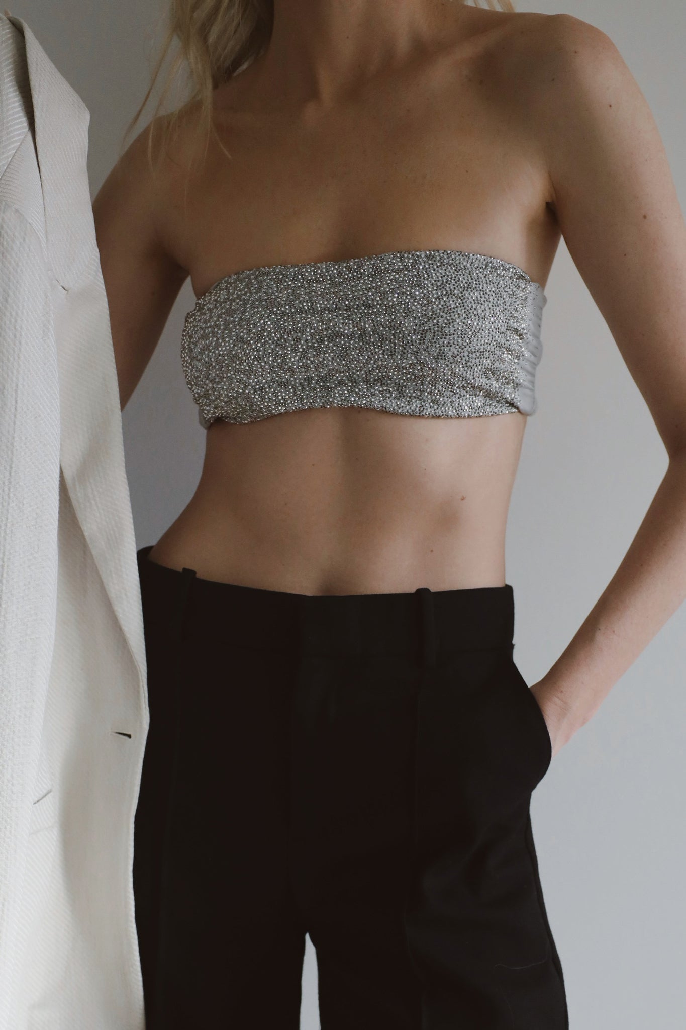 'The Magic Chest' Crystal Strass Bandeau in Silver