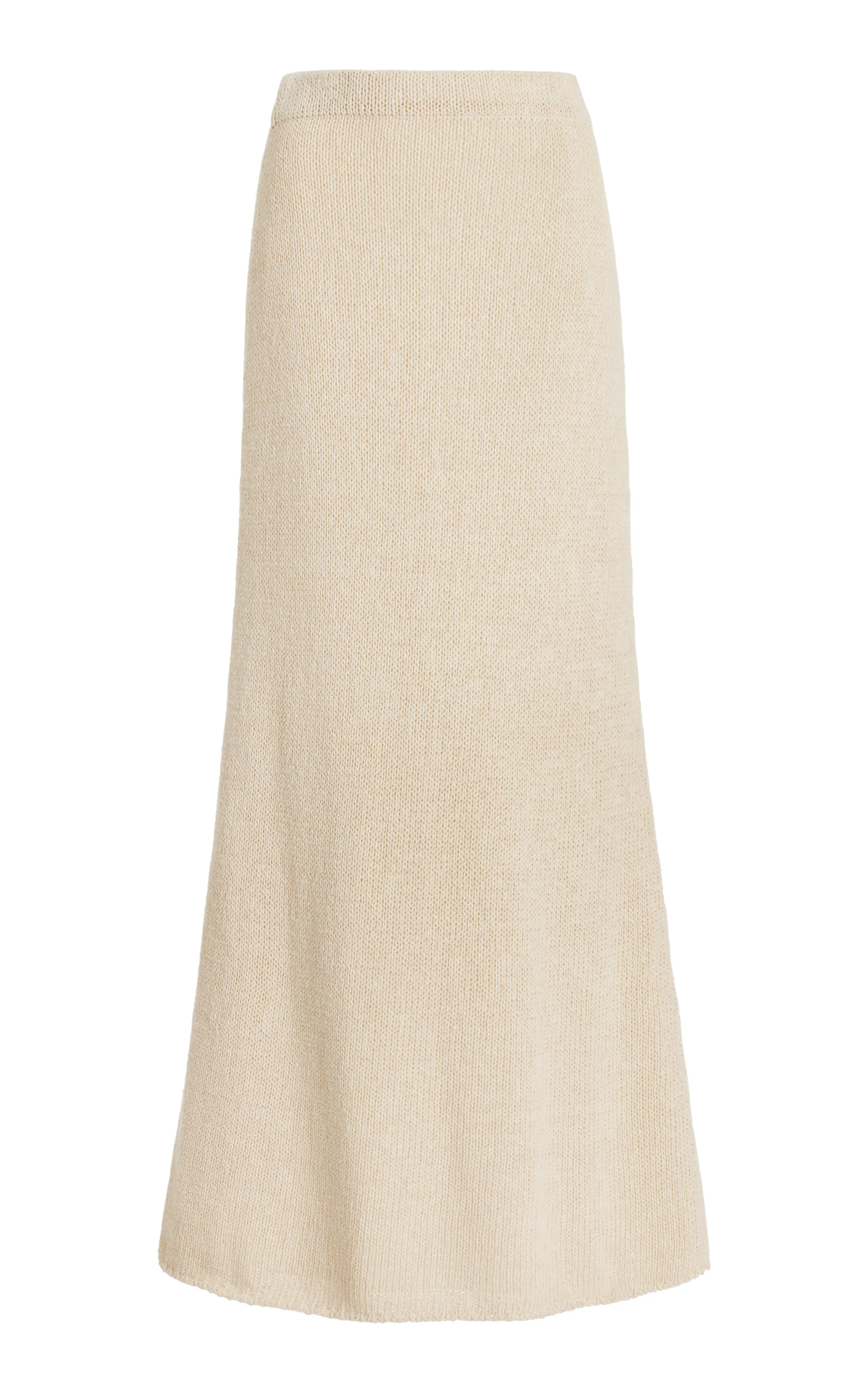 The Row Fumaia Knit Silk Maxi Skirt