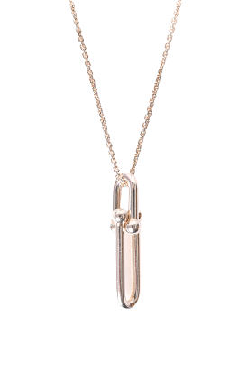 Tiffany & Co. Silver 'HardWear' Elongated Link Pendant Necklace