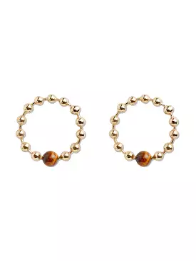 Tiger's Eye Habibi Earrings