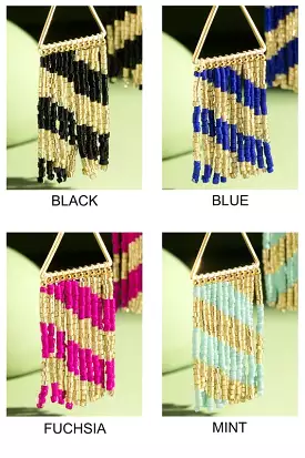 Triangle Fringe Earring