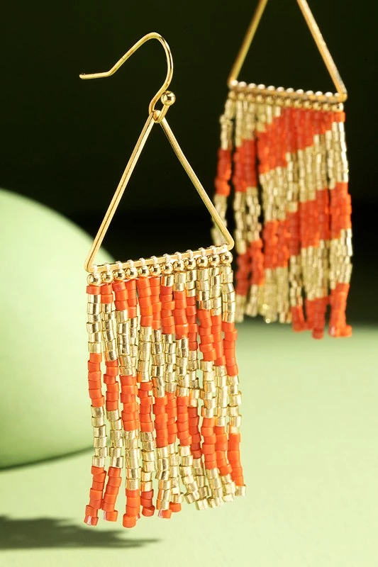 Triangle Fringe Earring