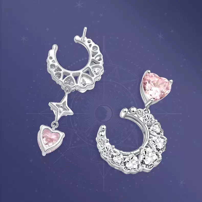 U Are My Moon and Heart Earring MK18736