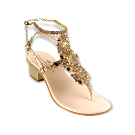 Valentina Crystal Embellished Sandals