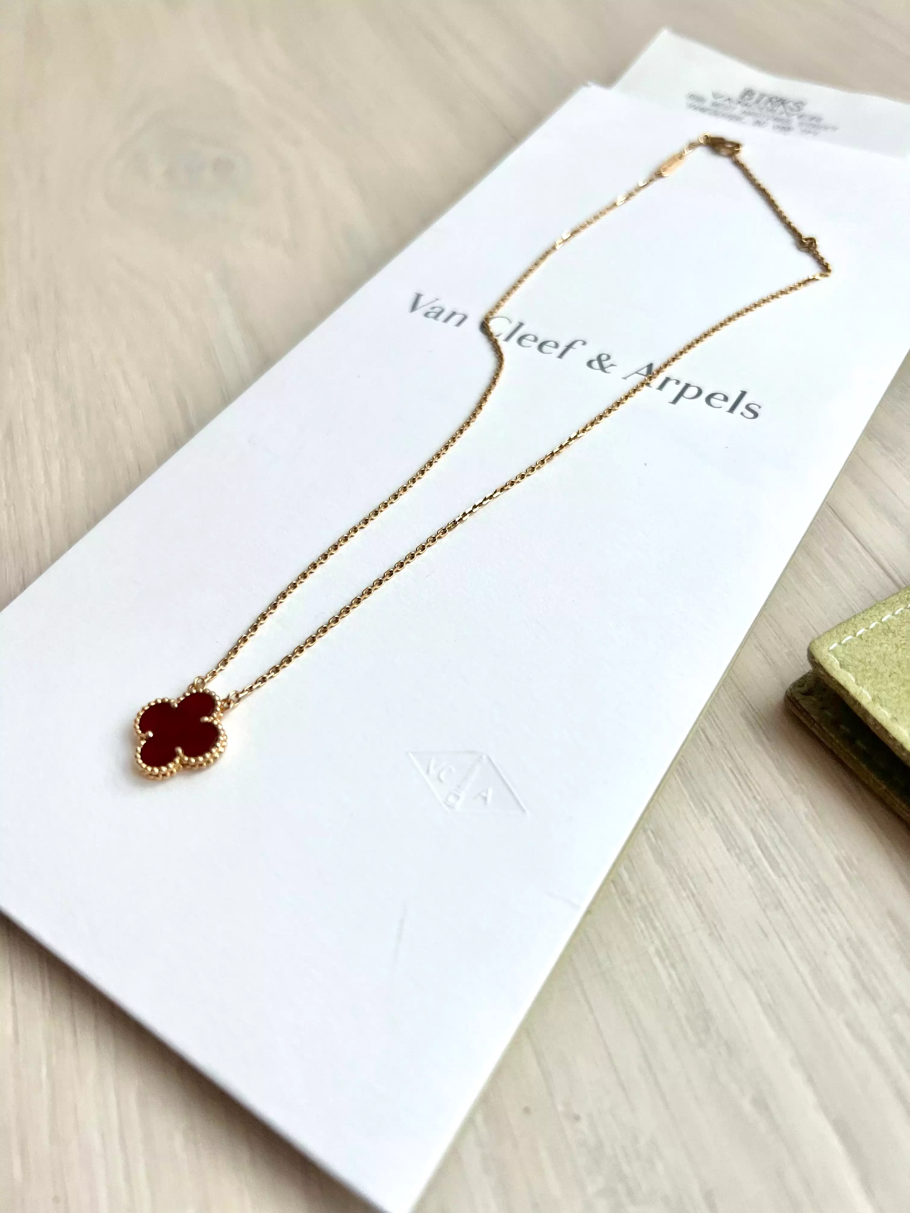 Van Cleef & Arpels Carnelian Pendant Necklace