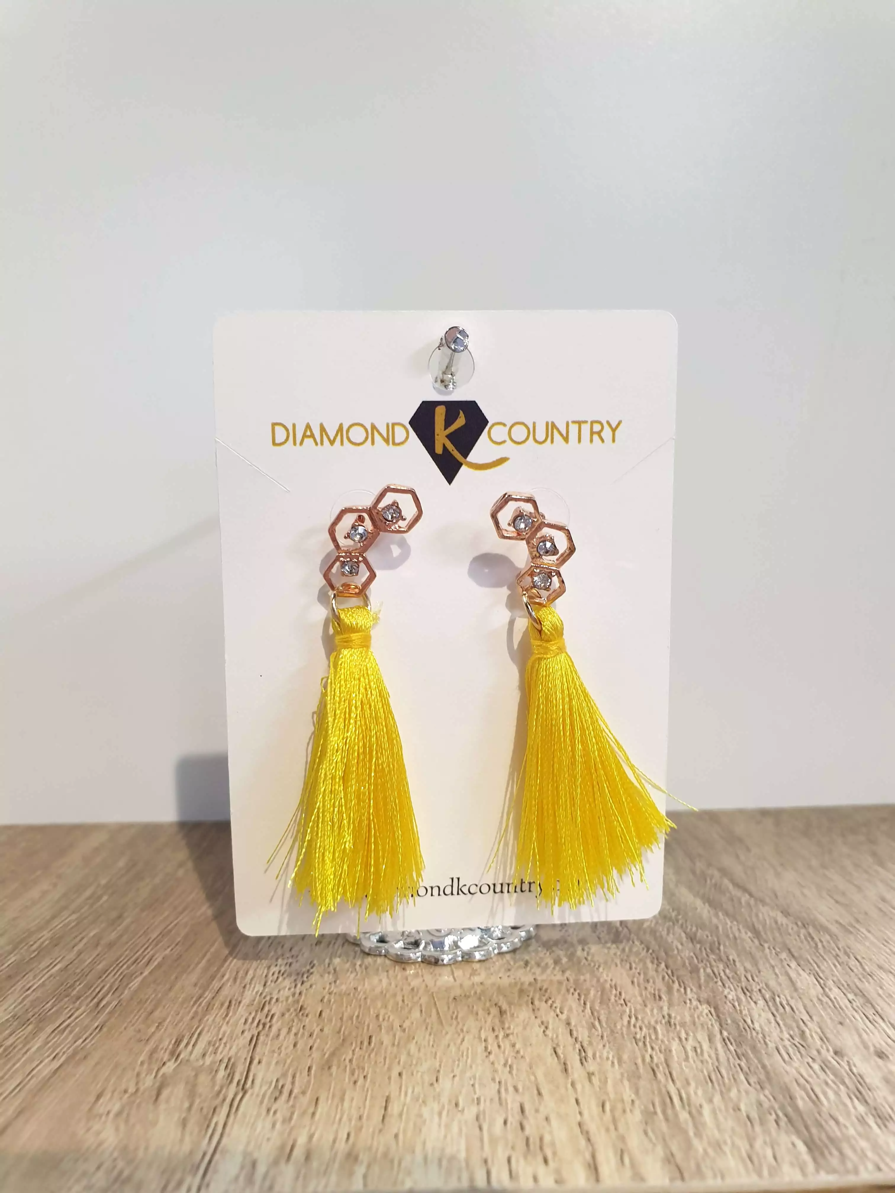 Vintage Crystal and Tassel Drop Earrings