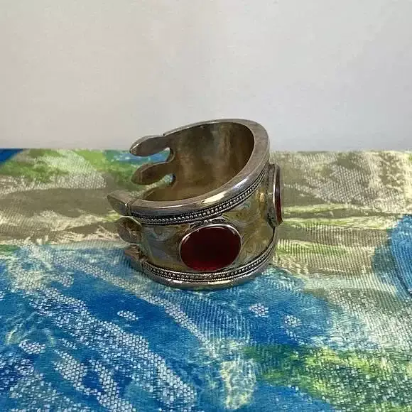 Vintage Yemeni Tribal w/ Carnelian Cuff Bracelet