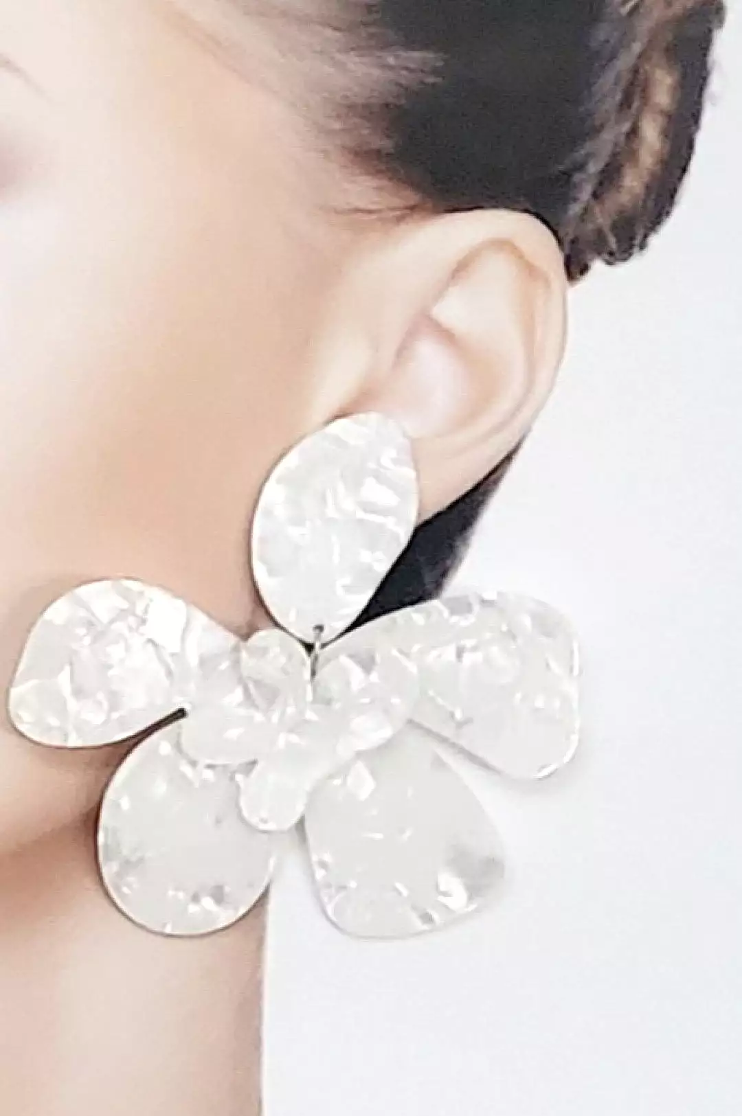 White Flower Earring