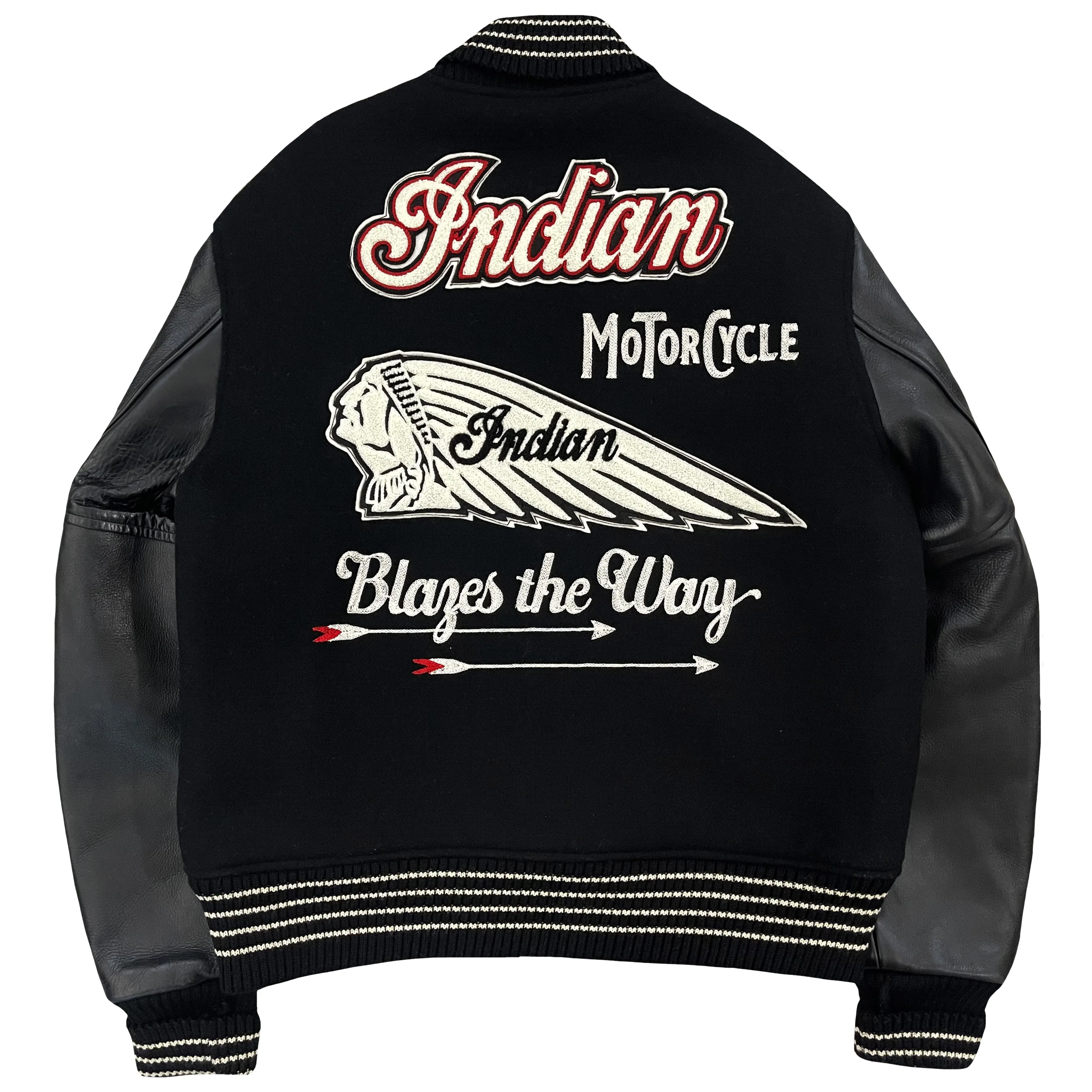 Whitesville Indian Motorcycle Varsity Jacket - L