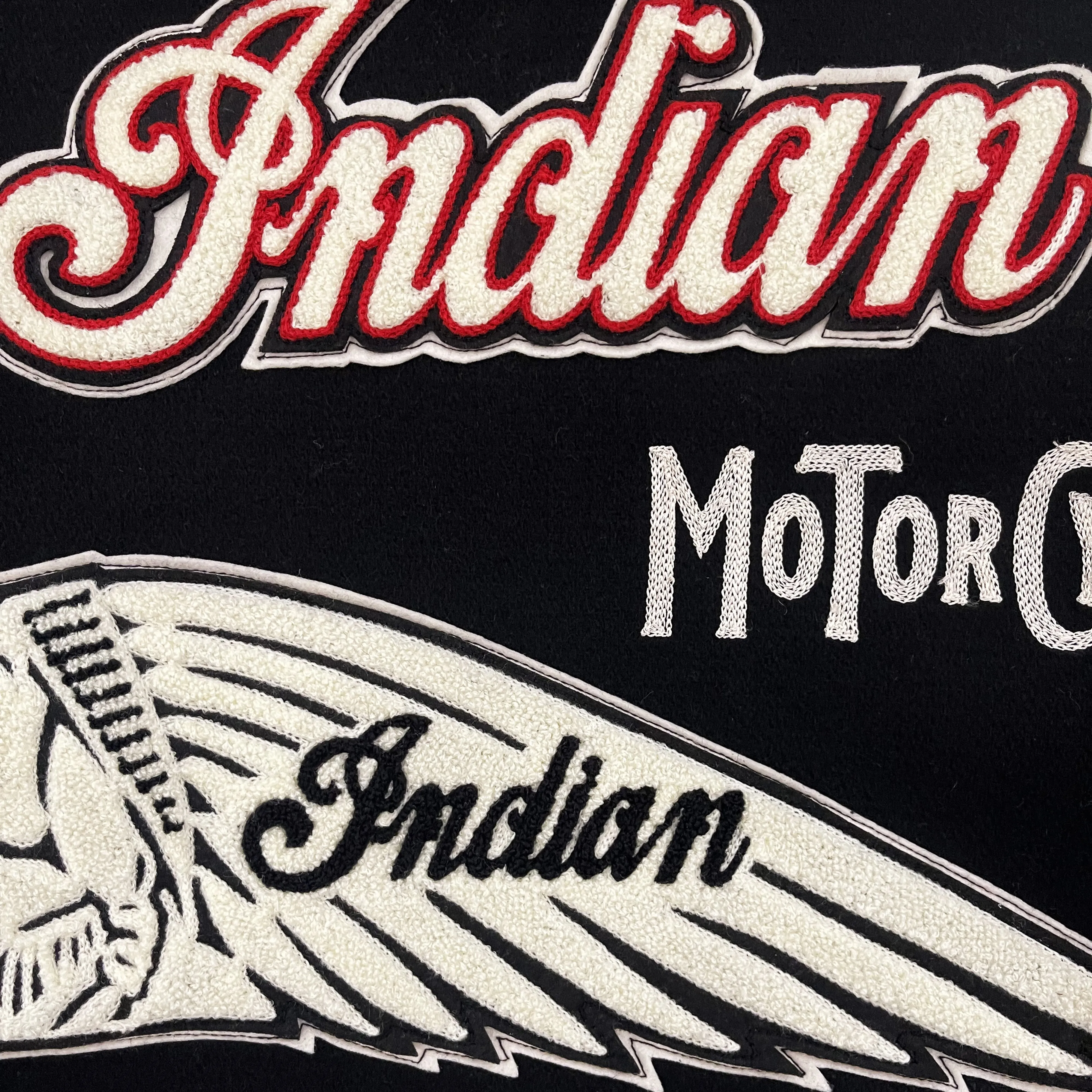 Whitesville Indian Motorcycle Varsity Jacket - L