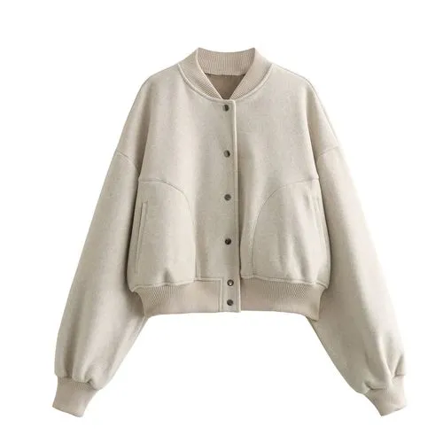 Women's Streetwear Solid Color Single Breasted Coat Casual Jacket