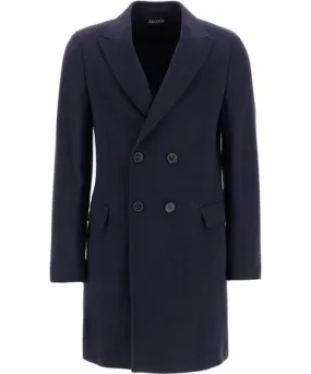 Zegna midi wool and cashmere coat