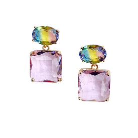 Zoda - Aurelia Gem Earring - Pink