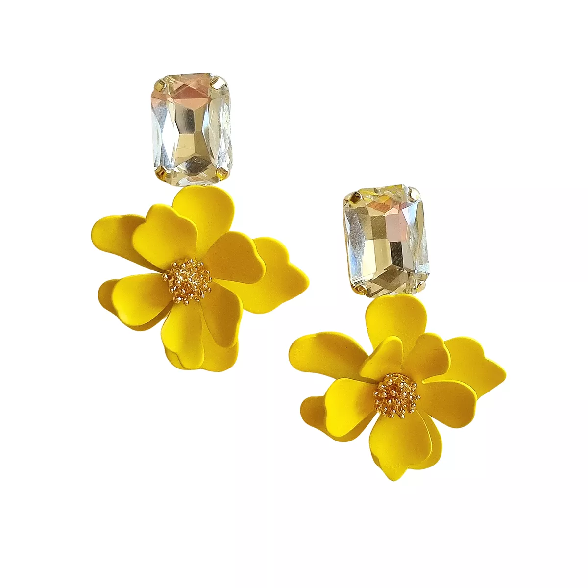 Zoda - Eliana Flower Earring - Yellow